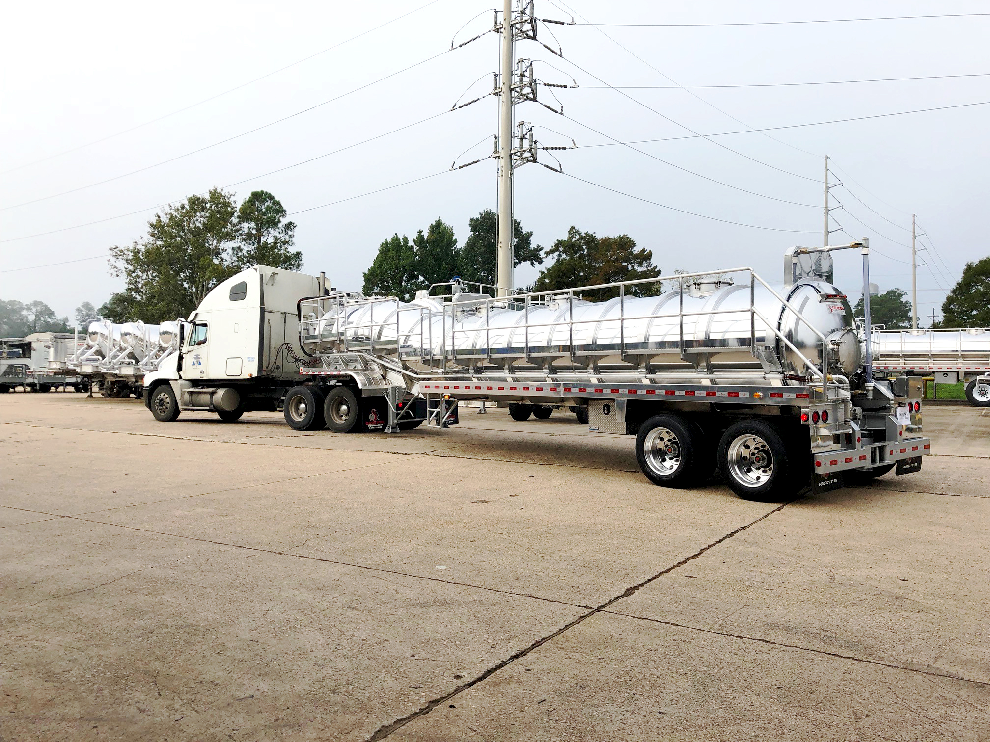 150 BBL Aluminum Vacuum Tanker Trailer Order NonCode Vacuum Tanker