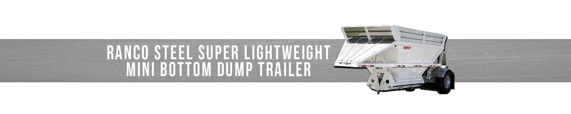 RANCO Steel Super Lightweight Mini Bottom Dump Trailer